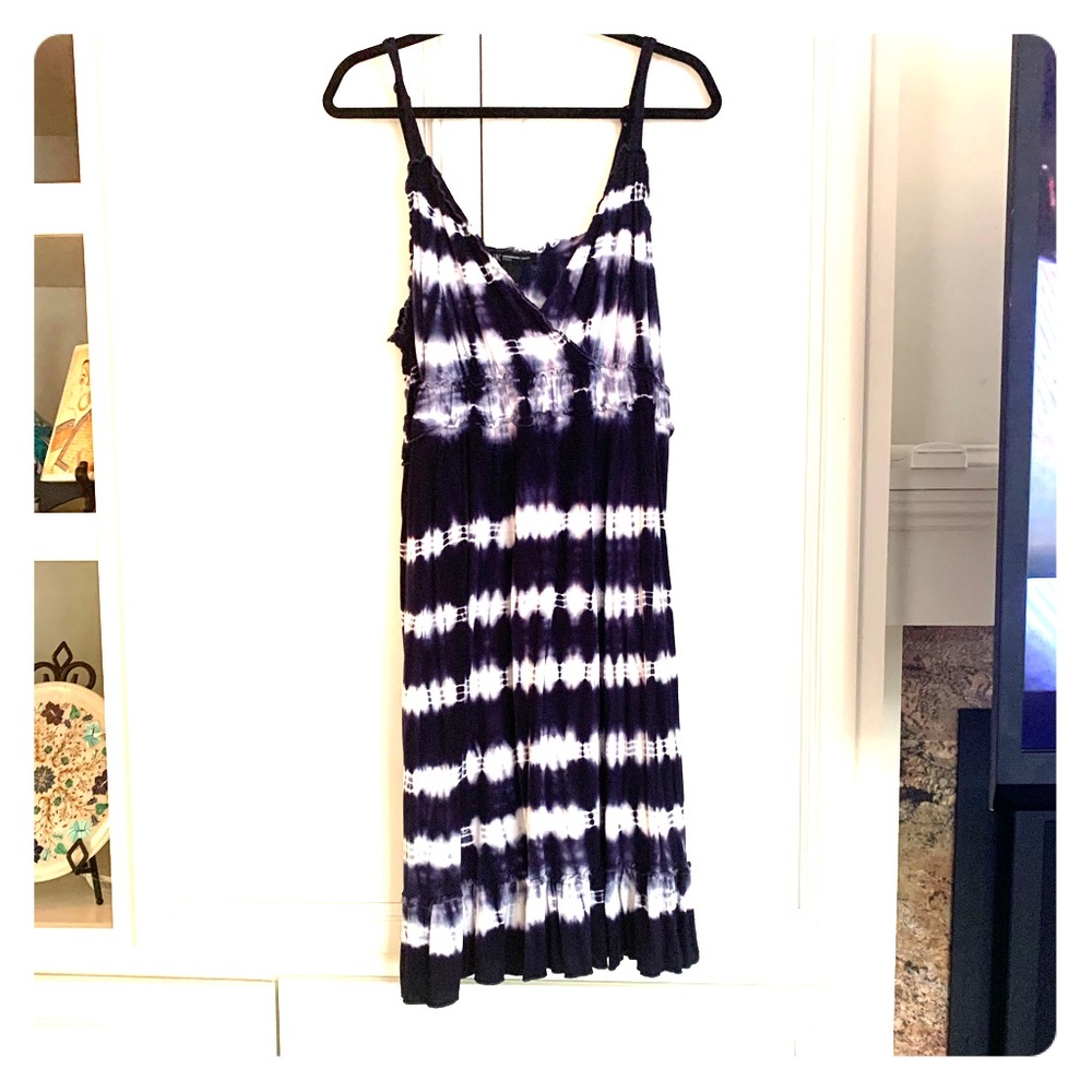 INC International Concepts blue and White Midi Dress